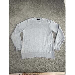 Nike SB Everett Crew Sweater Mens Large Gray Knit Pullover Logo Skate